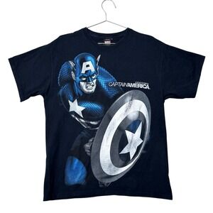 Y2K Mad Engine Marvel Captain America Steve Rogers T-Shirt Large Graphic Tee